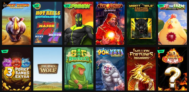Betinia Casino játékok