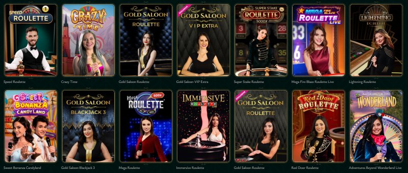 Cashed Casino élő játékok