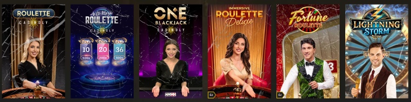 Casinoly Casino élő játékok