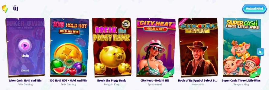 Casombie Casino játékok