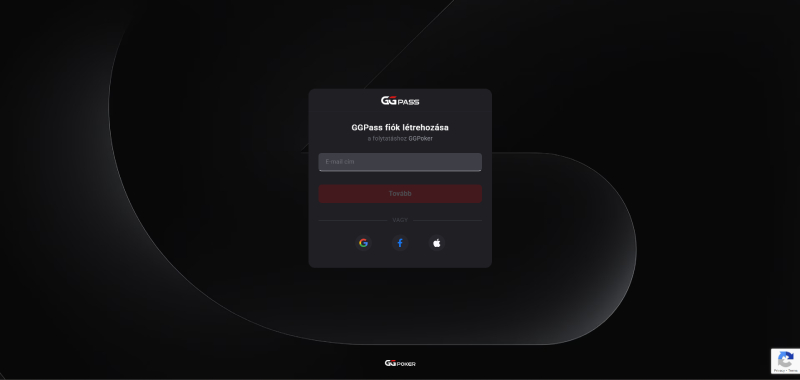GGPoker regisztráció