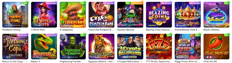 Ice Casino játékok