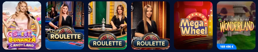 Monro Casino élő játékok