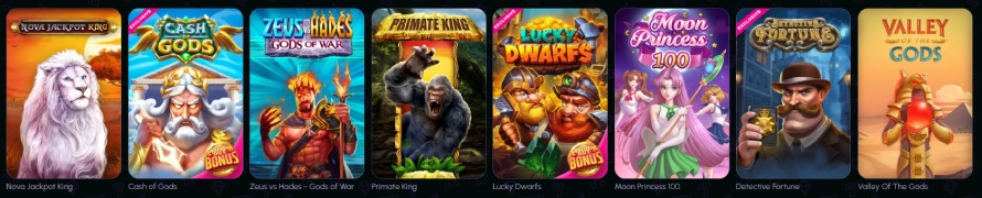 NovaJackpot Casino játékok