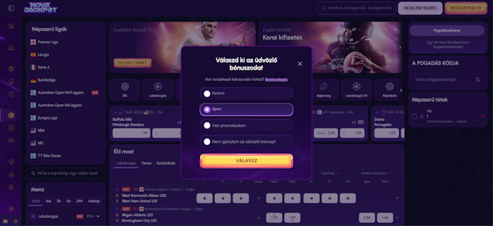 NovaJackpot - Regisztráció