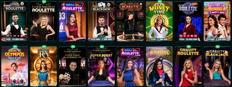 Playio Casino élő játékok