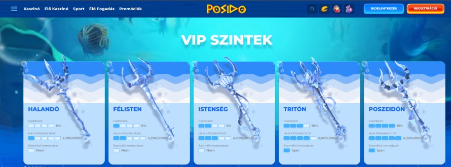Posido kaszinó VIP