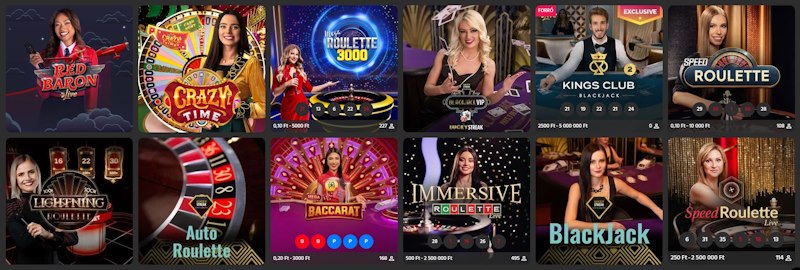 Slotimo Casino élő játékok