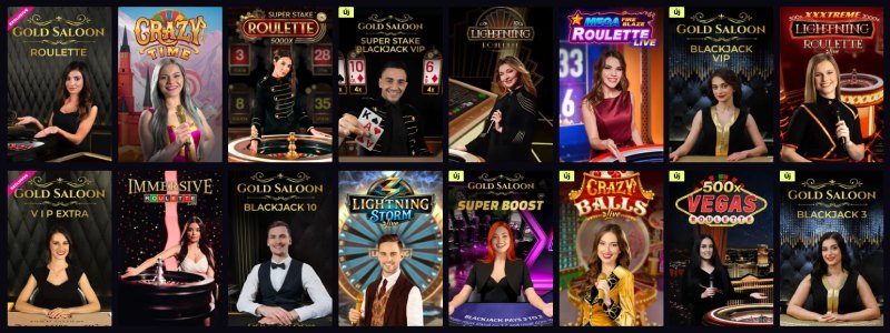 Sportuna Casino élő játékok
