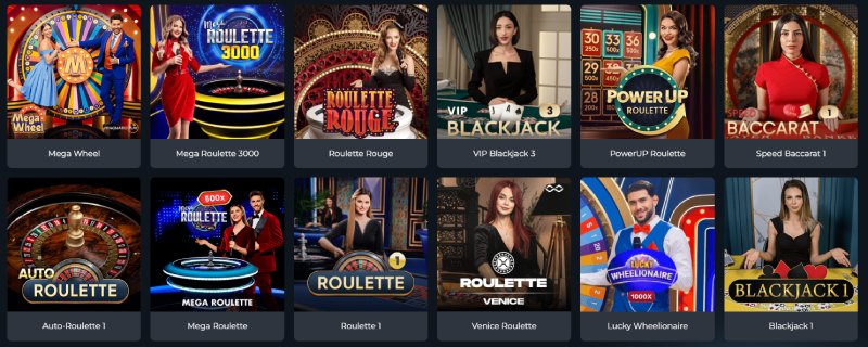 Winsane Casino élő játékok