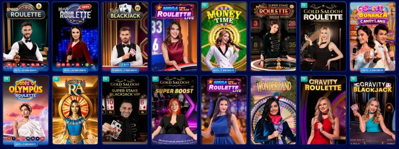 Wonaco Casino élő játékok