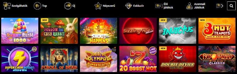 ZetCasino játékok